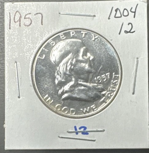 1957 Proof Franklin Half Dollar 90% Silver