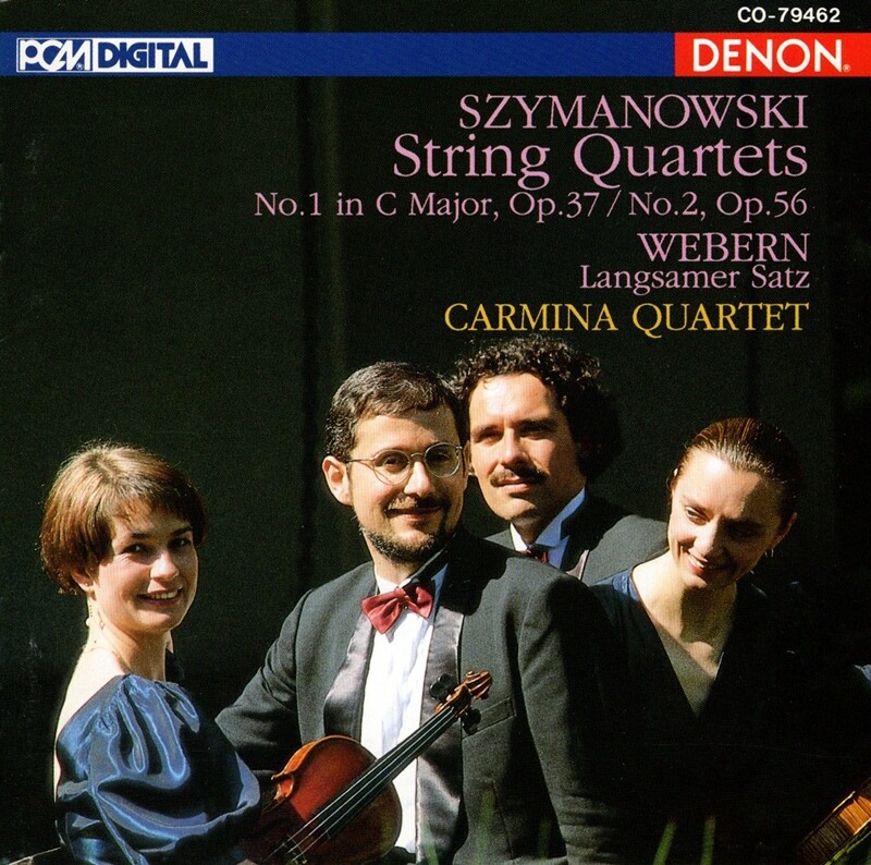 CD Carmina Quartet - Szymanowski String Quartets Webern