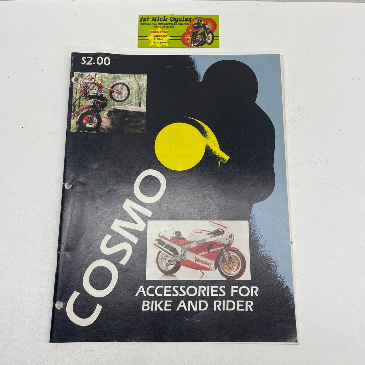 VINTAGE COSMO MOTORCYCLE ACCESSORIES FOR BIKE & RIDE BETA BROCHURE