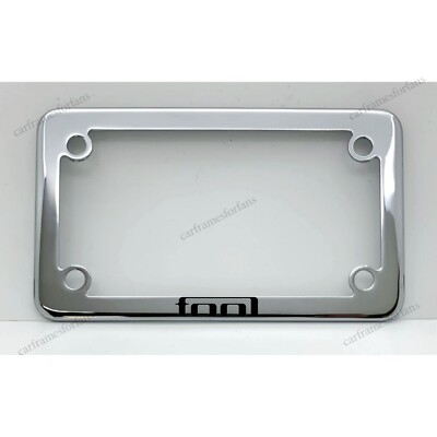 TOOL Motorcycle License Plate Frame Custom Made of Chrome Plated Metal