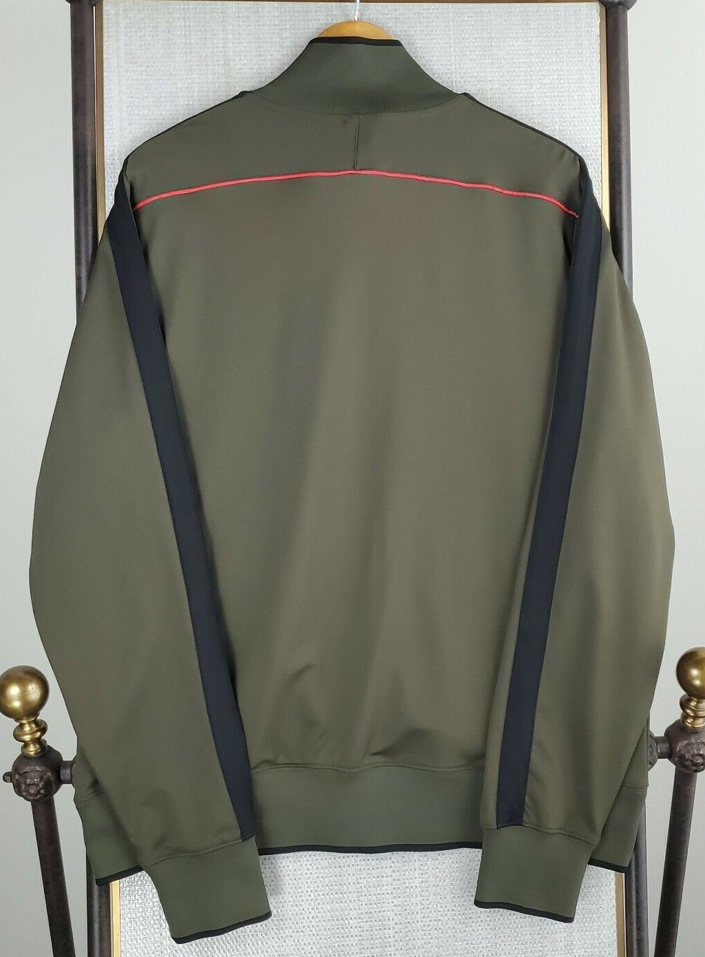 SACAI X NIKE NIKE Taglia XL Giacca Uomo Full Zip Dri Fit Esercito OD Verde Rosa Track Elasticizzata