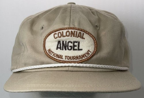 RARE Vintage 1960’s Colonial CC National Invitation Angel StrapBack Golf Cap Hat - Picture 2 of 8