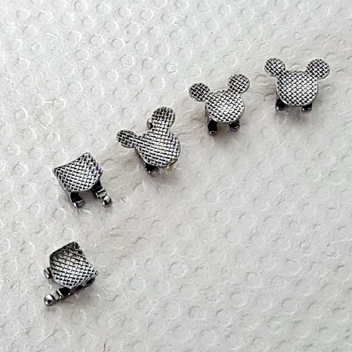 Dental Orthodontic Fashion Brackets Mickey Flower Heart Metal Braces