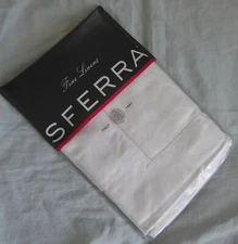 SFERRA pillow sham, Madelyn 3245, Euro, sateen jacquard, white, Italy, NIP, NWT
