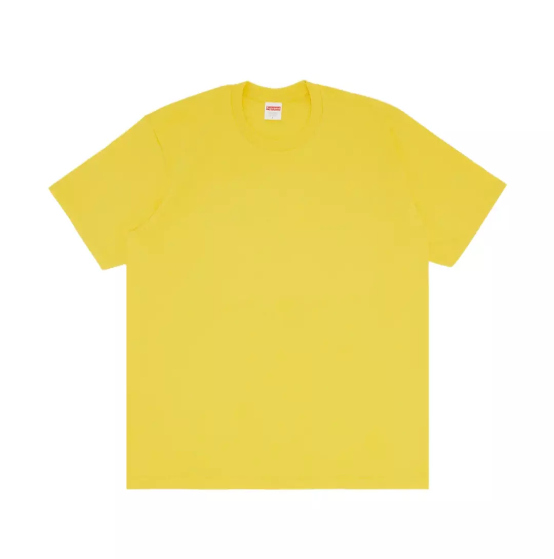 Neuf ! Tee shirt Supreme S/S 23 Tonal Box Logo (jaune) Large