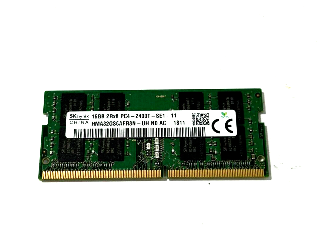 SK Hynix 16GB DDR4 Laptop RAM Memory | 2Rx8 PC4-2400T-SE1-11 | SO SK Hynix 16GB DDR4 Laptop RAM Memory | 2Rx8 PC4-2400T-SE1-11 | SO