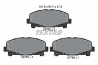 Textar 2476601 Bremsbelagsatz, Scheibenbremse FüR Acura, Acura (Gac), Honda