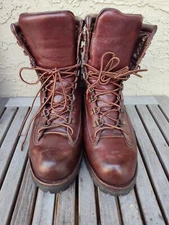 Vtg Danner All Leather 8 " Boots 6023 sz 9 D Soft Leather VGC Free Shipping