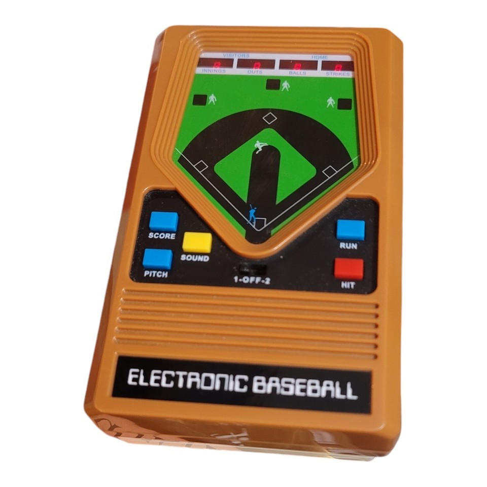 Handheld Baseball Vtg Electronic Baseball Handheld Game by MATTEL Tabletop Video Tested ...