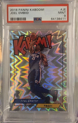 2018 Panini KABOOM  #JE Joel Embiid 76ers MVP PSA 10 POP 23  USA 🇺🇸 GOLD