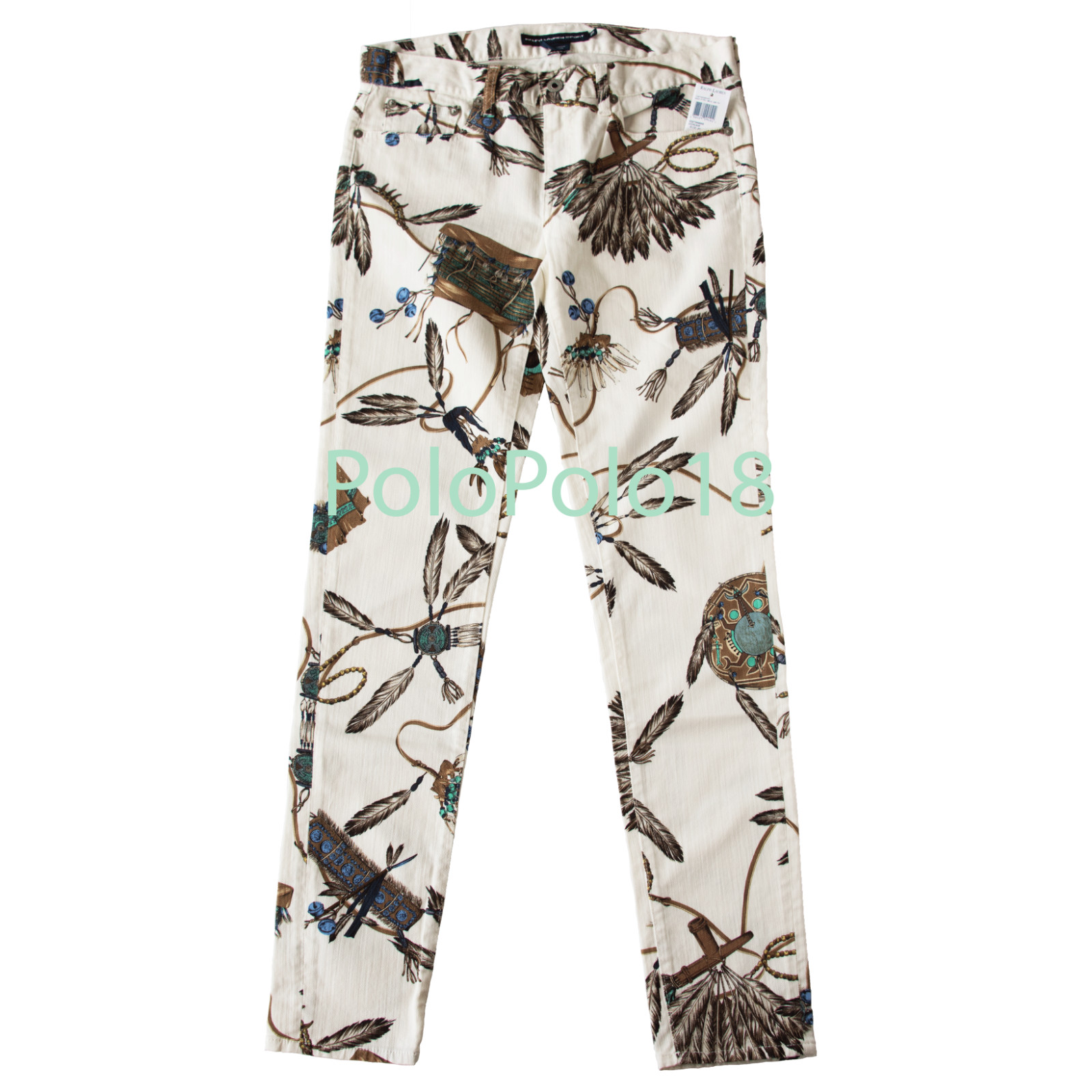 New $398 Ralph Lauren Sport Women Jeans Denim Pants image 2