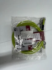 QTY 5 Dog Tie Out Cable Yellow Green 10ft Dog Runner Leash