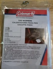 4 pack Coleman Toe Warmers Open, shake & get warm Outdoor camping winter ski NEW