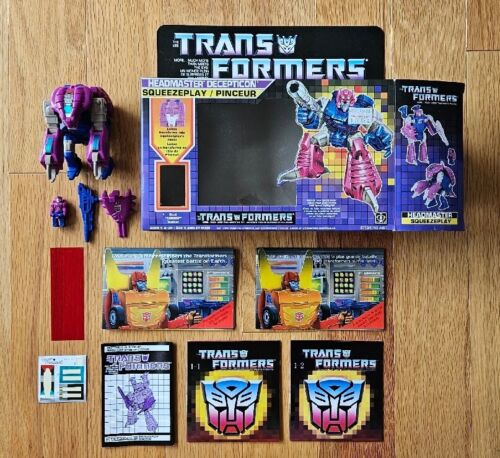 Transformers Headmaster Squeezeplay BEAUTIFUL MINT COMPLETE NO FLAP CREASE Box - Photo 1 sur 24