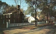 Postcard MI Dearborn Inn Colonial Homes Posted 1961 Chrome Vintage PC H3149