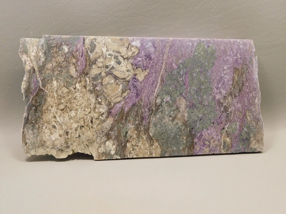 Charoite Stone Slab Lapidary Cabbing Purple Rough Rock #O1 - Image 3 of 4