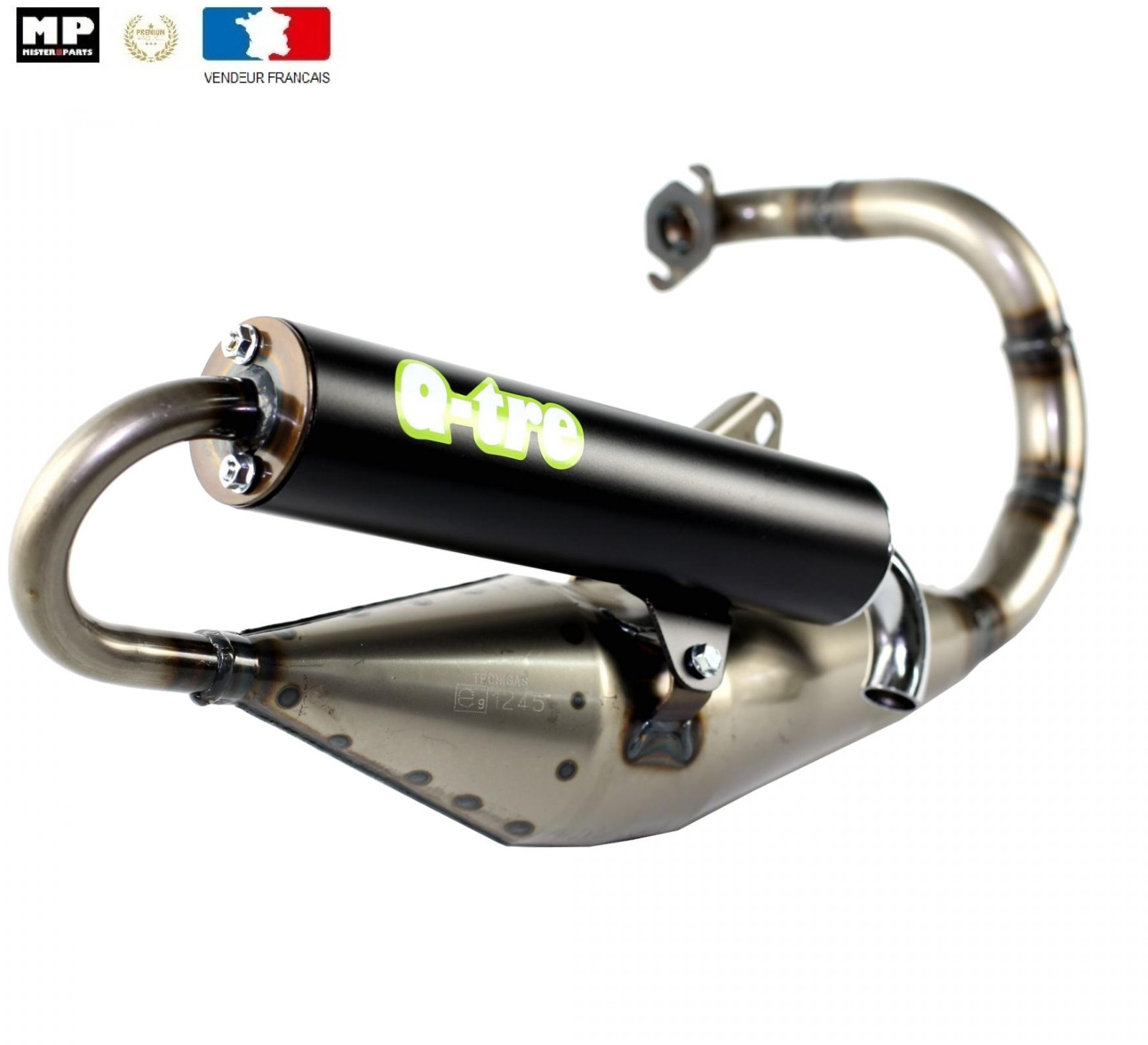 Pot Tecnigas Q-Tre Peugeot Trekker 50 : échappement sport et cartouche noire