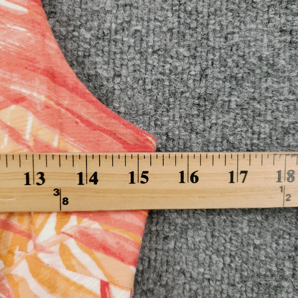 Vestido Tommy Bahama Para Mujer XS Naranja Mini Palma Tropical Tanque Línea A Hawaiano Foto 4 de 4