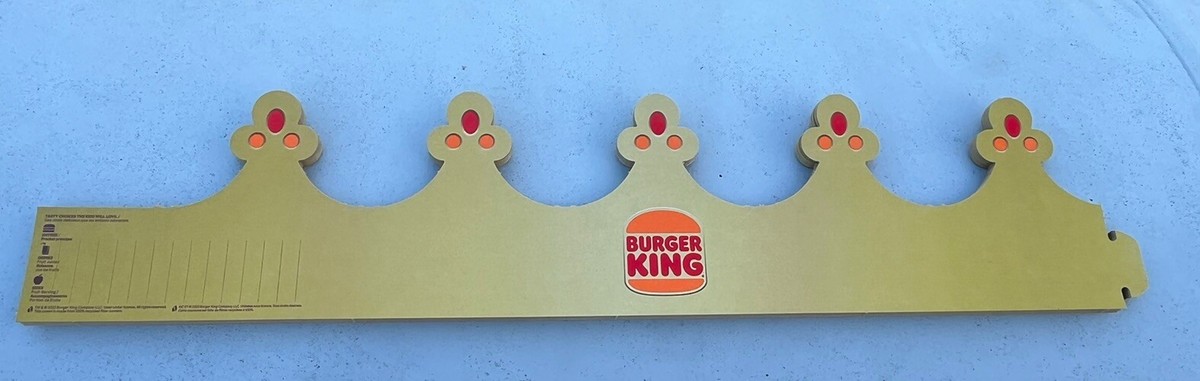 20) Burger King Crowns Limited Retro Edition BK Gold Crown