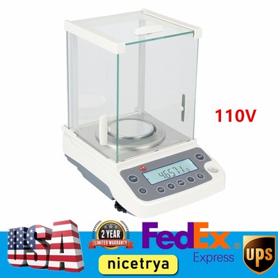 120 x 0.0001g 0.1mg Digital Electronic Analytical Balance Precision Lab Scale