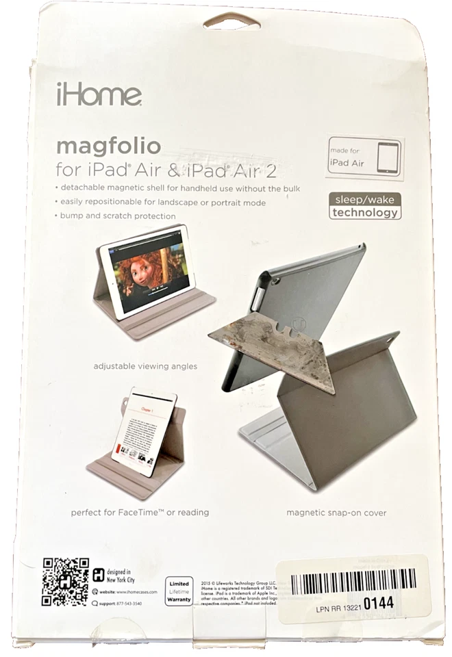 iHome Magfolio Case for iPad Air, iPad Air 2, 9.7" - Protective Cover - Image 4 of 4