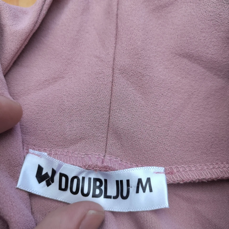 Womens doublju pink blouse sz m - Image 3 of 4