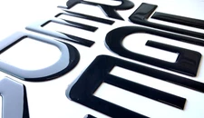 3D BLACK DOMED RAISED TAILGATE LETTERS FOR RIDGE LIN 2024 - 2026 US MADE