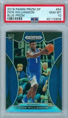ZION WILLIAMSON 2019 PANINI PRIZM DRAFT BLUE PRIZM RC ROOKIE