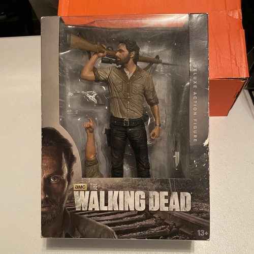 2014 McFalane Toys THE WALKING DEAD 10-inch Deluxe RICK GRIMES Action Figure NEW
