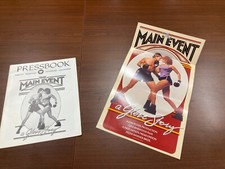 The Main Event 1979 Pressbook + Promotional Ad Poster Pristine Condition!