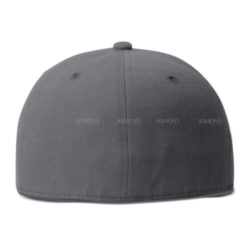 Premium einfarbig sitzende Baseballkappe Mütze leer einfach flache Rechnung 9 Größen Trucker II - Bild 27 von 82