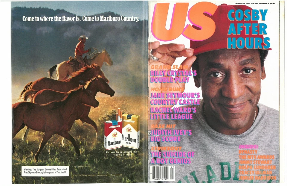 US MAGAZINE OCTOBER 21, 1985 COSBY, JANE SEYMOUR, RACHEL WARD, DOLPH LUNDGREN! - Image 2 of 4