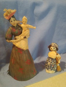 vintage corn husk dolls