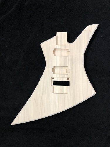 Unfinished JKelly 22 Fret Electric Guitar Body In Poplar Wood Made in USA