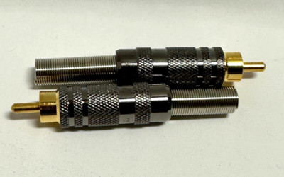 2pk Extron #100-334-01 RCA-HQ (High Quality) RCA Male Connectors