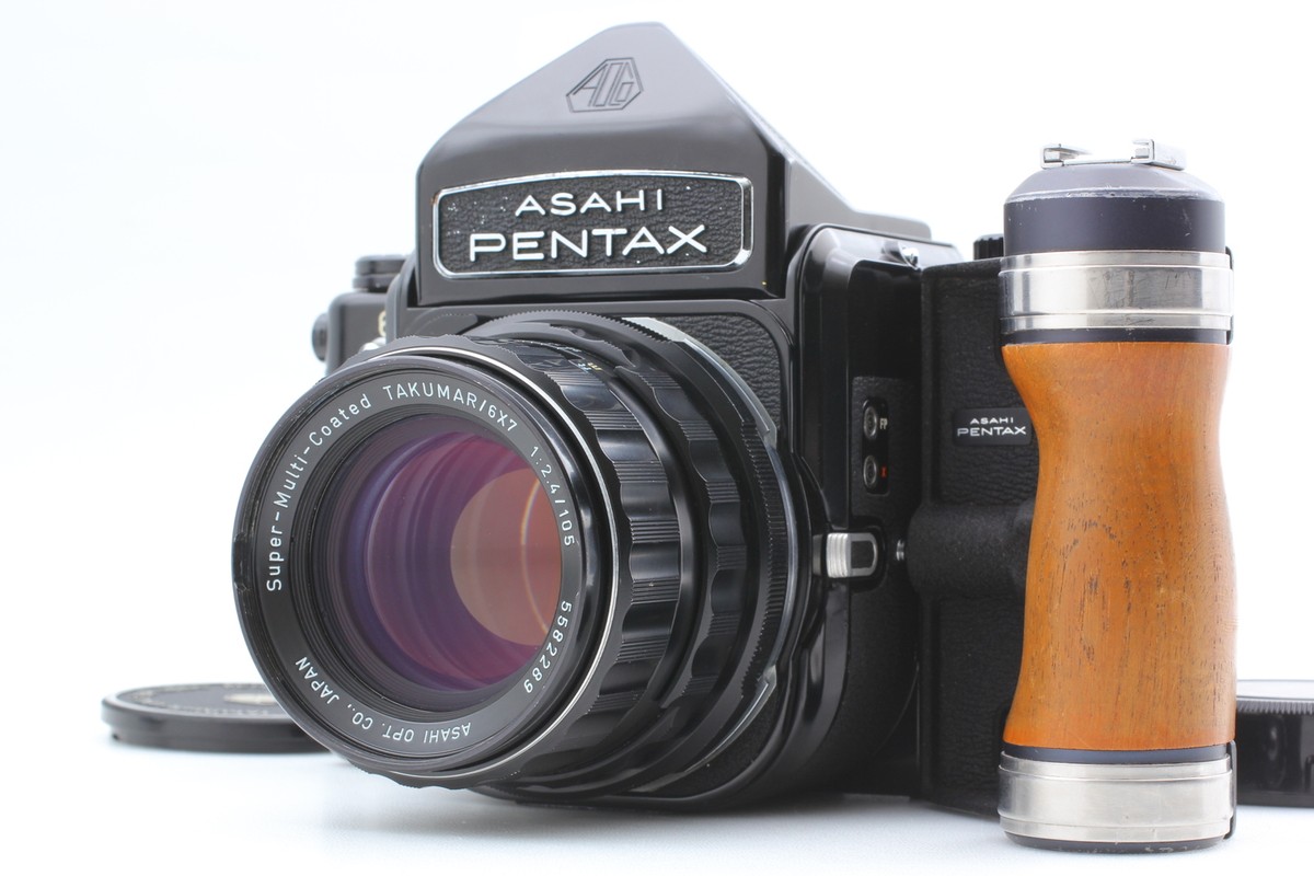 フィルムカメラ YGC-11 PENTAX 6x7 105mm f2.4 Asahi Pentax 6x7 with 105mm f/2.4 Lens and TTL Prism Finder