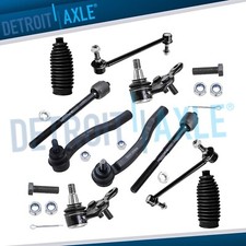 10pc Inner Outer Tie Rod Lower Ball Joints Sway Bar End For Toyota Sienna