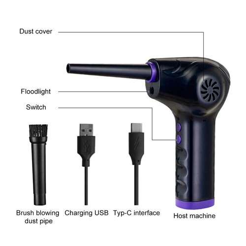 Keyboard Cleaner Rechargeable Portable Air Blower for Keyboard Computer Cleaning - Photo 11/14