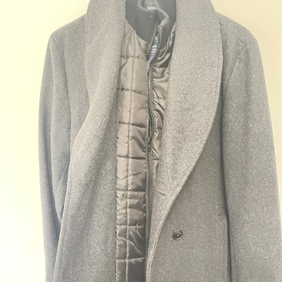 American Rag Men’s wool blend coat gray sz M - Image 3 of 4