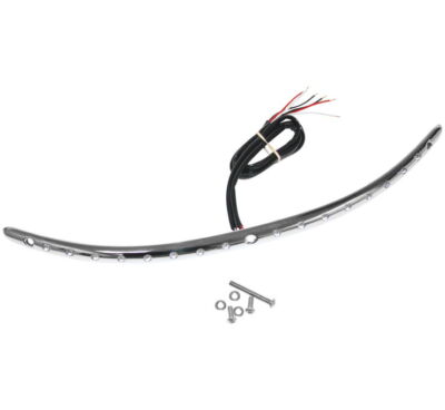 LETRIC LIGHTING CO. Windshield Trim With Turn Signals Chrome/Amber LLC-WT-STS