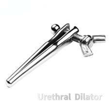 Stainless Steel Adjustable Male Plug Male Tube Urethral Stretching Dilator Plug