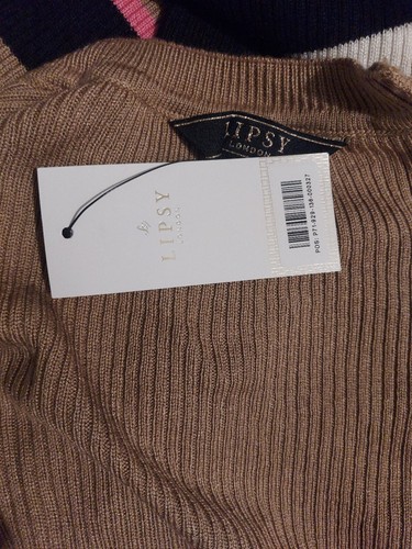 LIPSY Multi-Coloured Stripe Knitted Dress - UK 8 / EU 36 - Picture 5 of 8