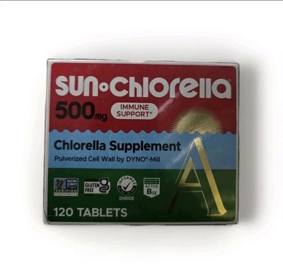 Sun Chlorella Sun Chlorella A 500 mg 120 Tablets Gluten-Free 