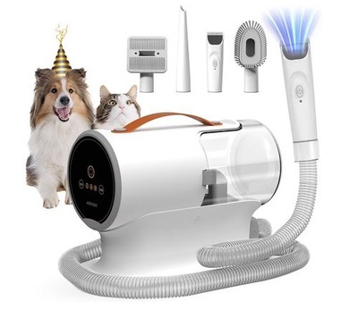 AIRROBO Dog Grooming Vacuum Kit,12000Pa Strong Pet Vacuum