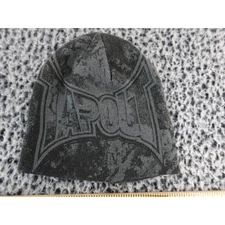 Tapout Beanie Hat Gray Acrylic UFC MMA Logo Graphic Winter Warm