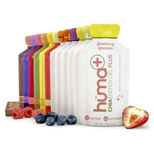 Huma Plus (Double Electrolytes) Chia Energy Gel, Variety Pack - Stomach