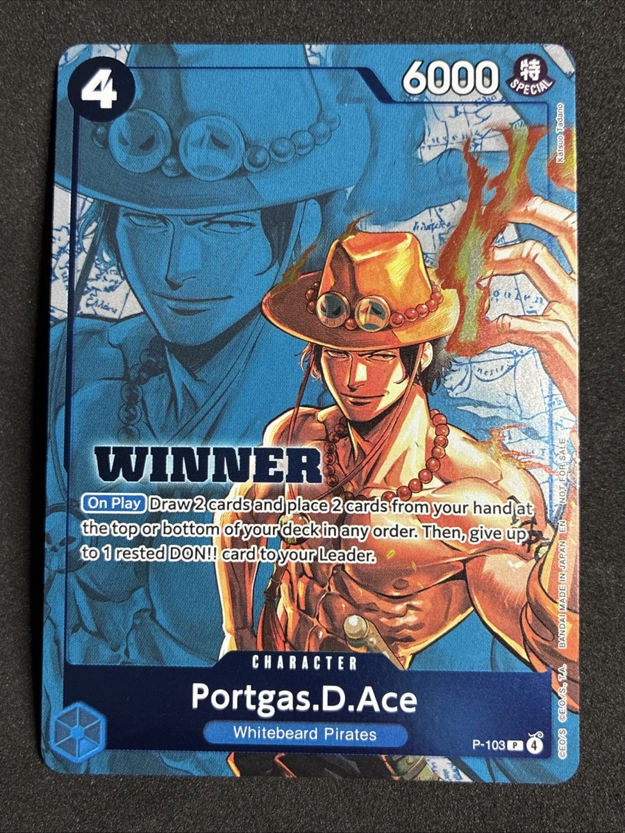 Portgas.D.Ace P-103 One Piece Promotion Cards for sale | eBay