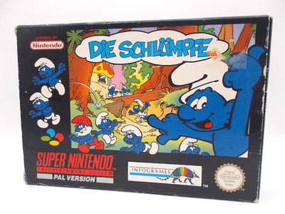 Die Schlümpfe / The Smurfs - SNES Super Nintendo - in OVP Box