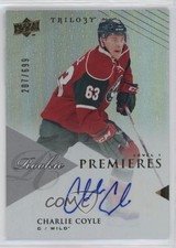 2013-14 Upper Deck Trilogy Rookie Premieres Level 1 /699 Charlie Coyle Auto 0i6