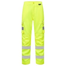 Image of Hi Vis Womens Combat Trousers High Visibility Polycotton Safety Work Viz Pants